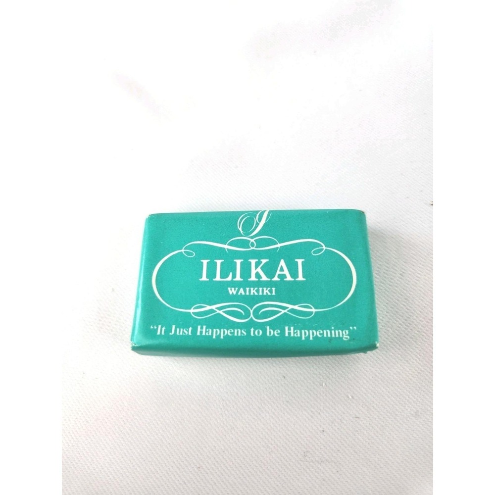 Vintage Travel Soap Bar Ilikai Waikiki Malaga Inn Hotel Oahu Hawaii Cleanser